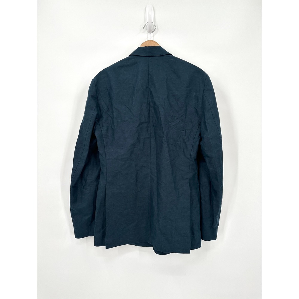Wills Rosedale Linen Classic Patch Pocket Suit Jacket Huckberry Navy Men's 38 - Picture 7 of 7